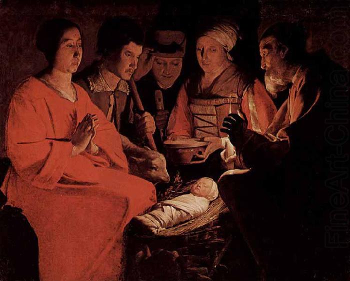 Georges de La Tour The Adoration of the Shepherds china oil painting image